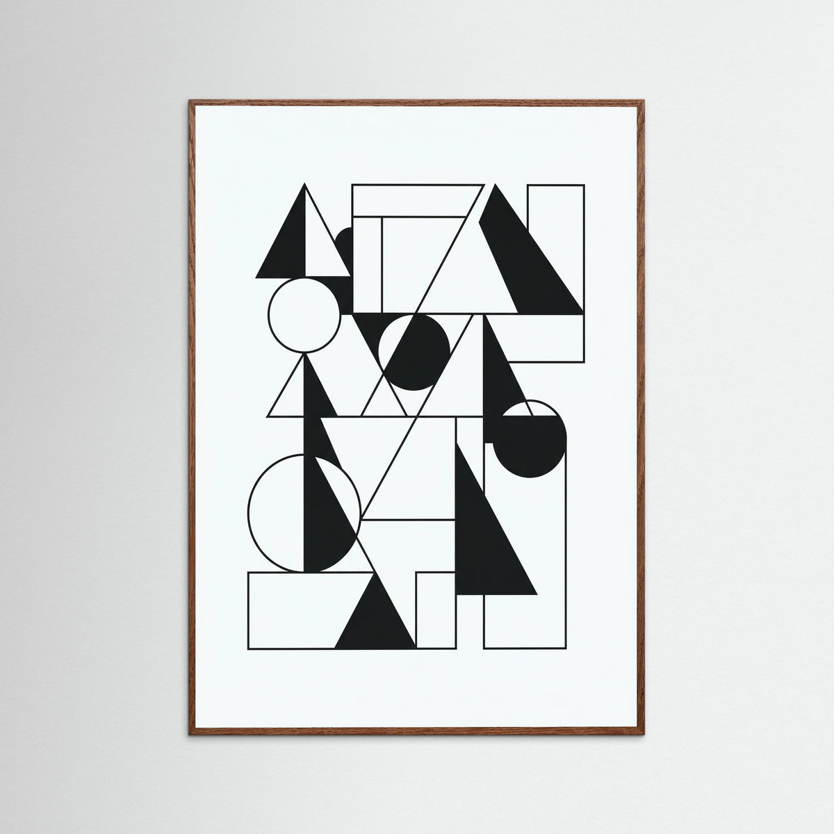 Oak Dark Art Print Beige