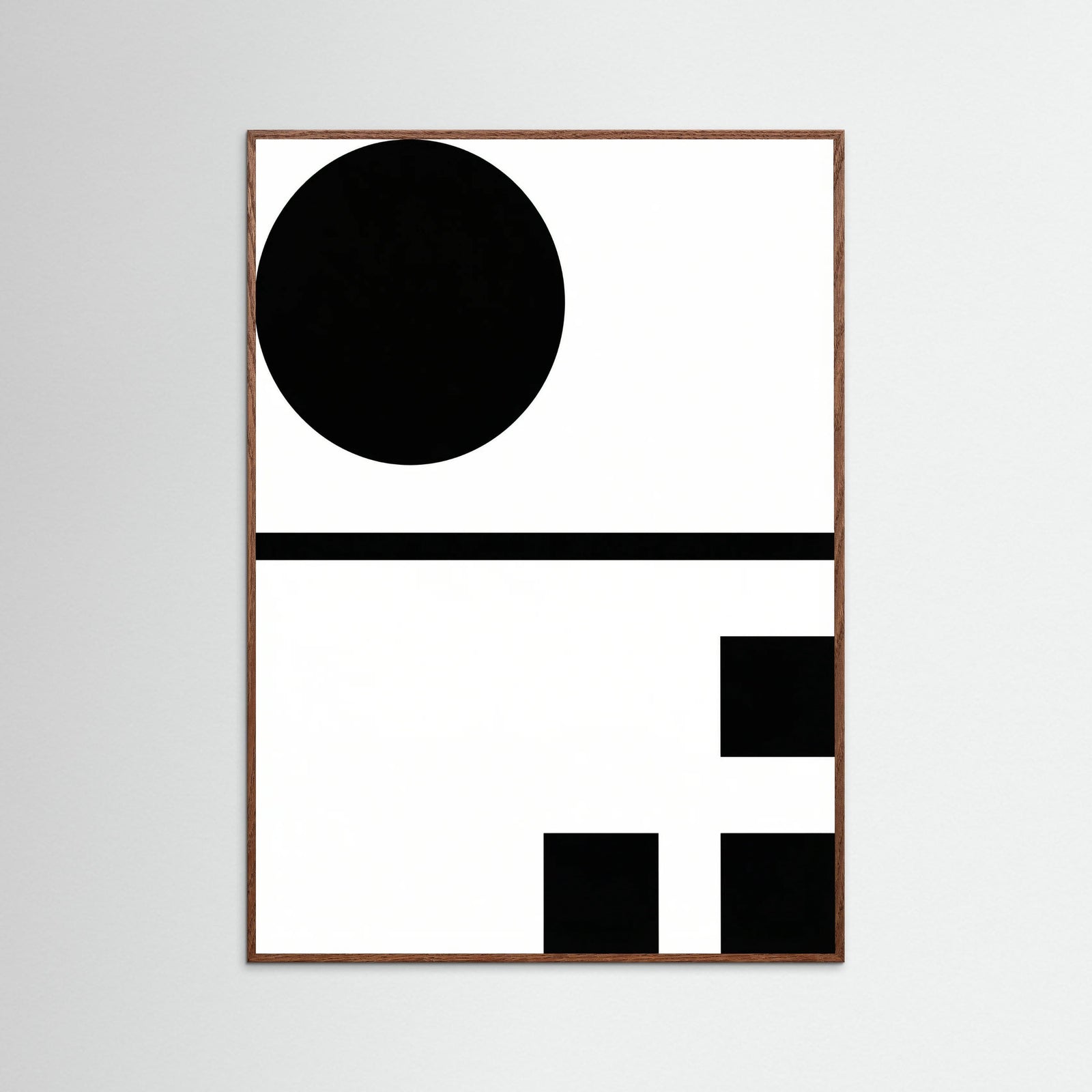 Oak Dark Art Print Beige