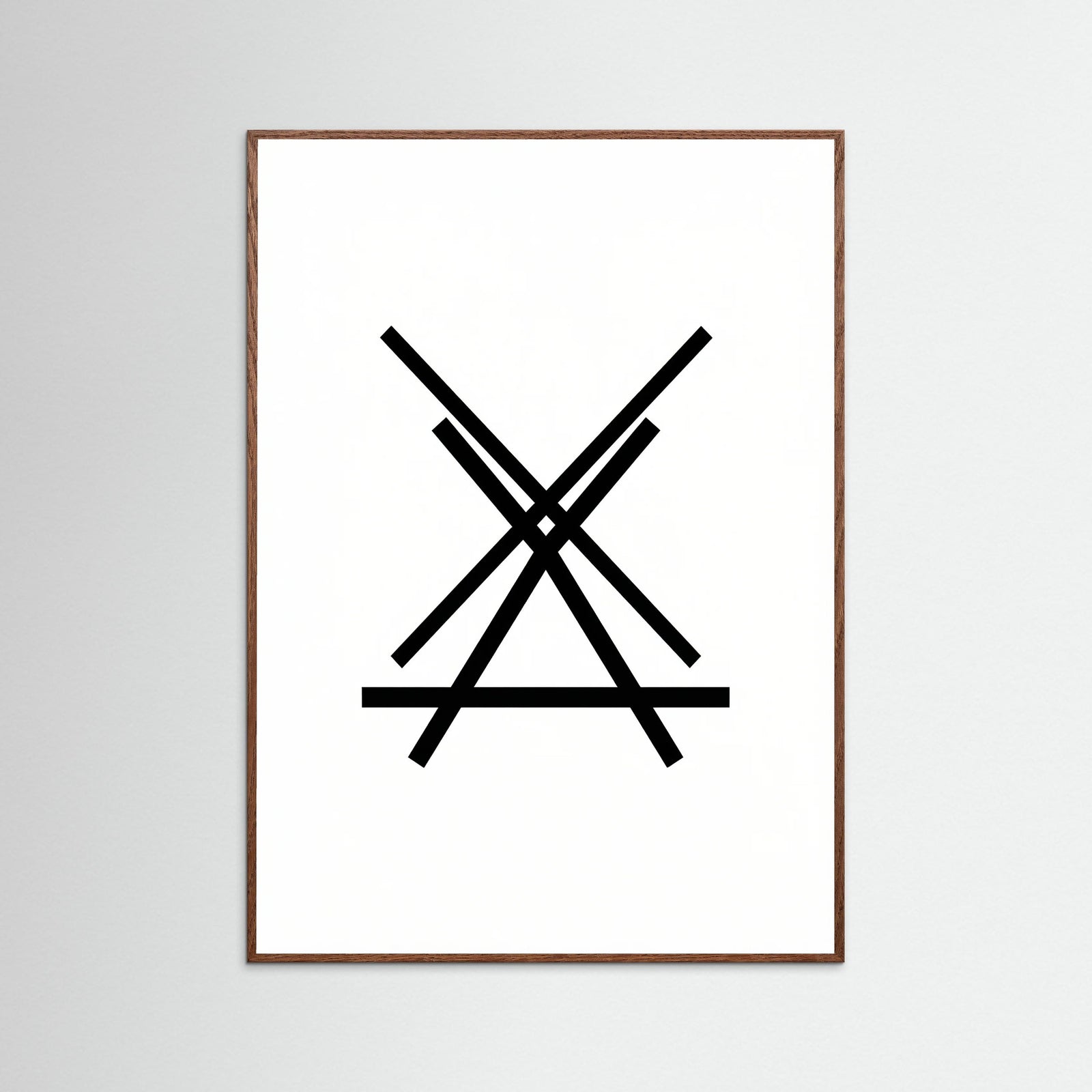 Oak Dark Art Print Beige