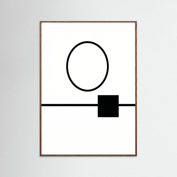 Oak Dark Art Print Beige