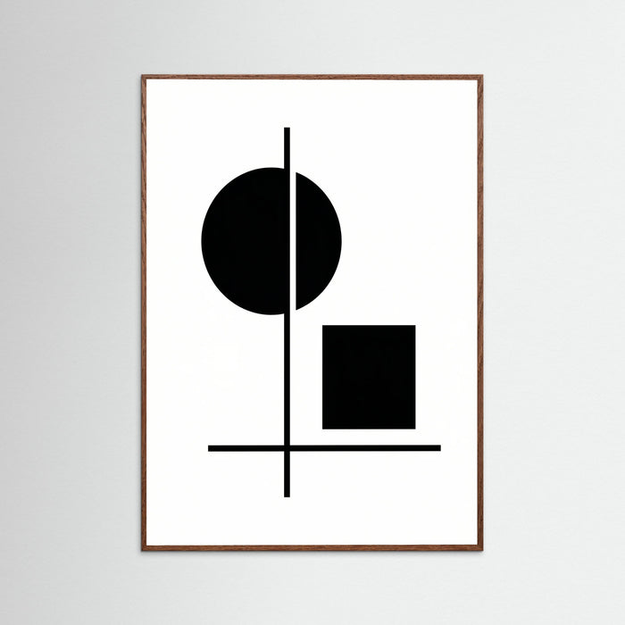 Oak Dark Art Print Beige