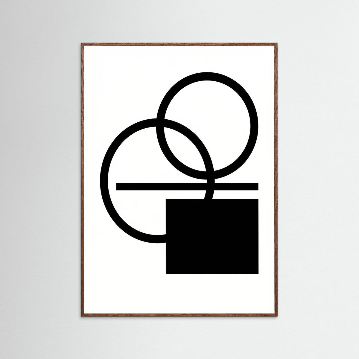 Oak Dark Art Print Beige