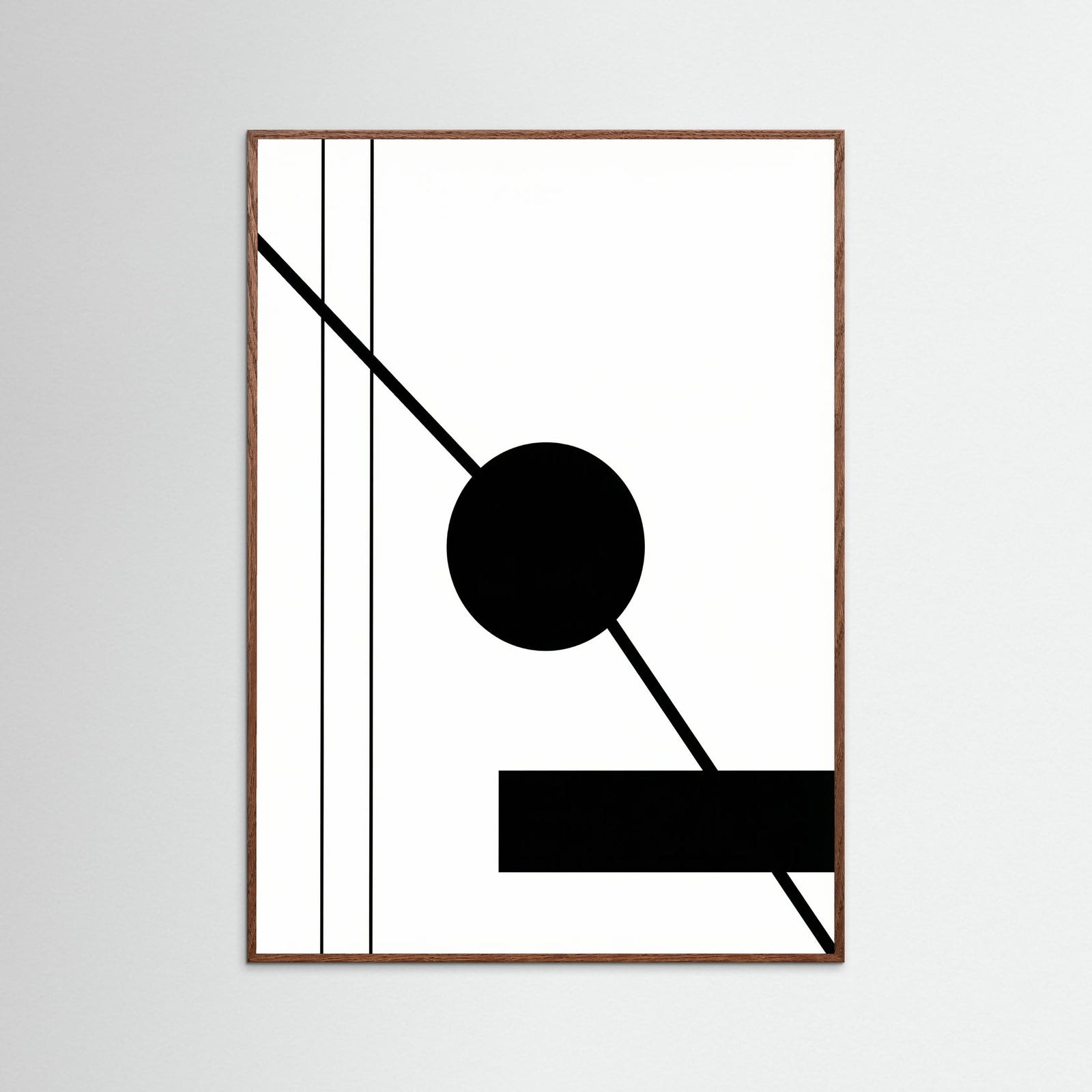 Oak Dark Art Print Beige