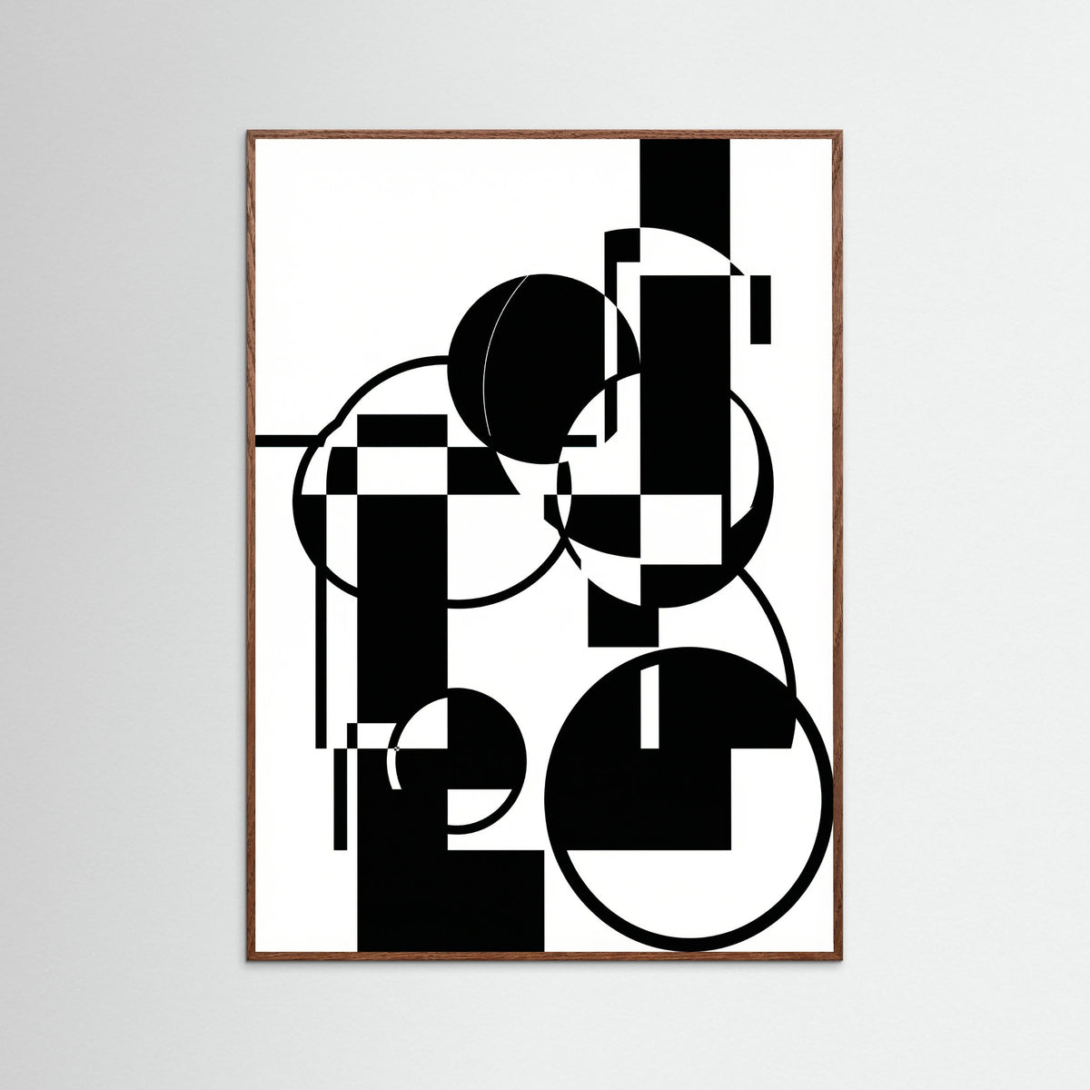 Oak Dark Art Print Beige