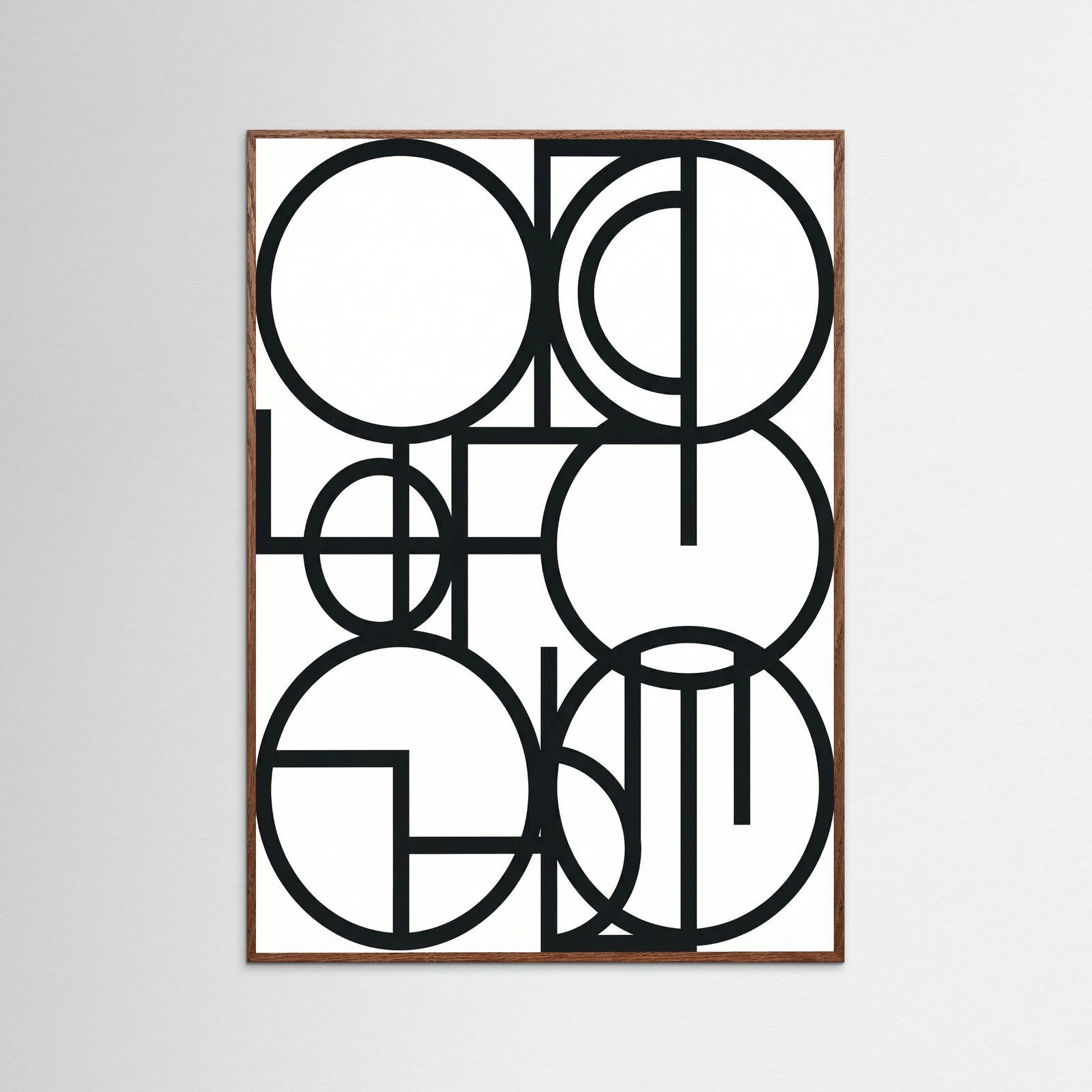 Oak Dark Art Print Beige