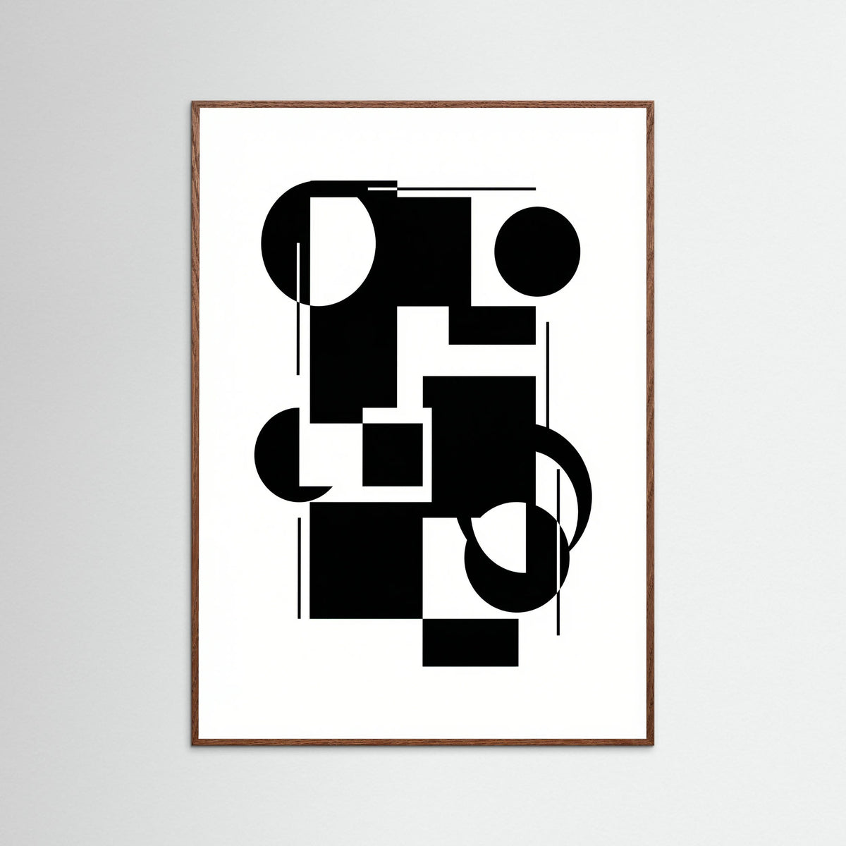 Oak Dark Art Print Beige