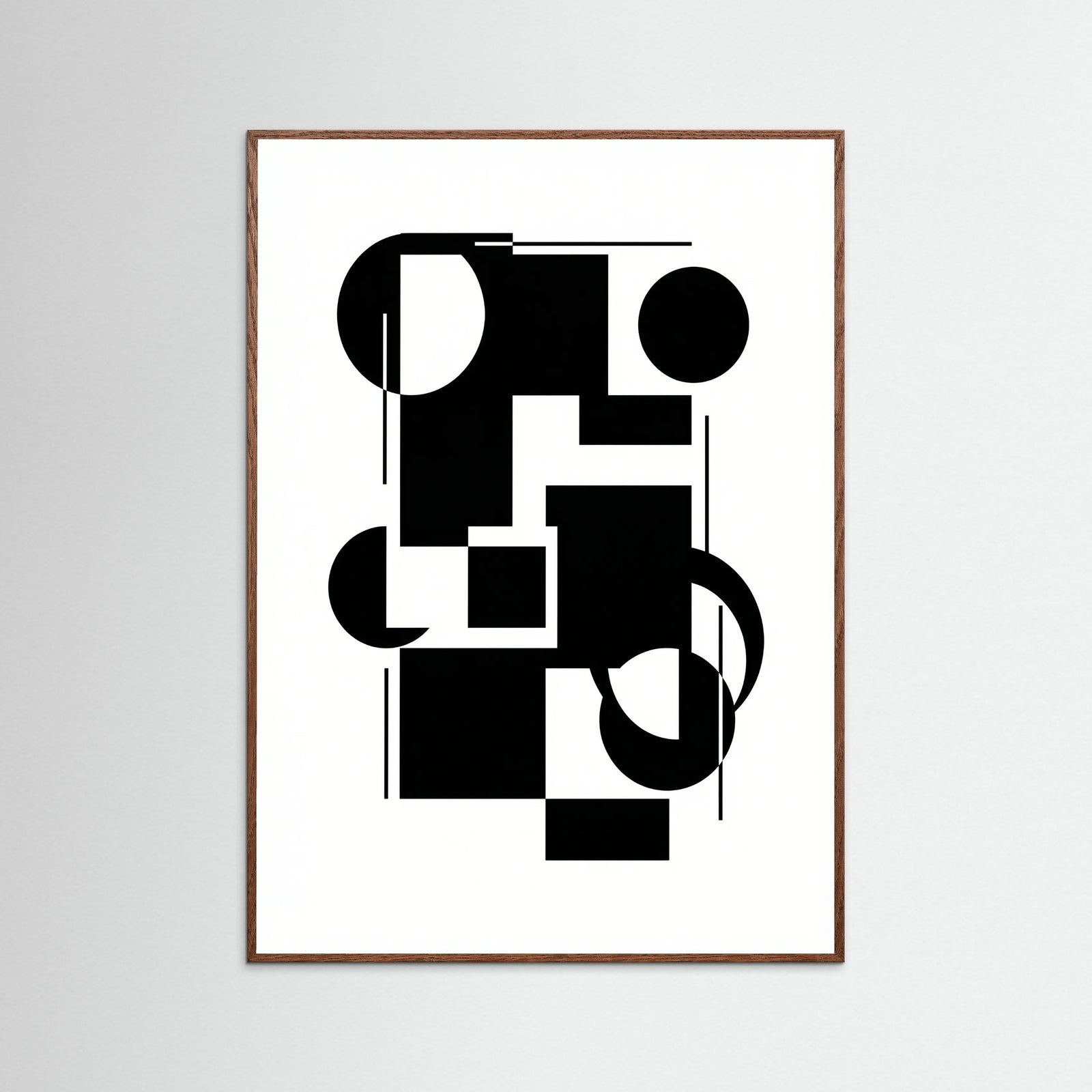 Oak Dark Art Print Beige