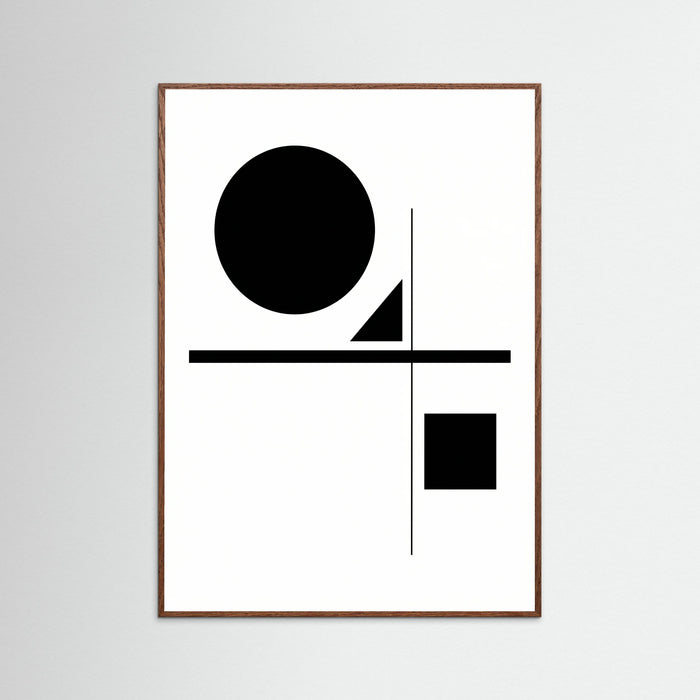 Oak Dark Art Print Beige