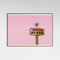 Poster Atomic Pink Starburst Vintage Sign – poster e stampa artistica