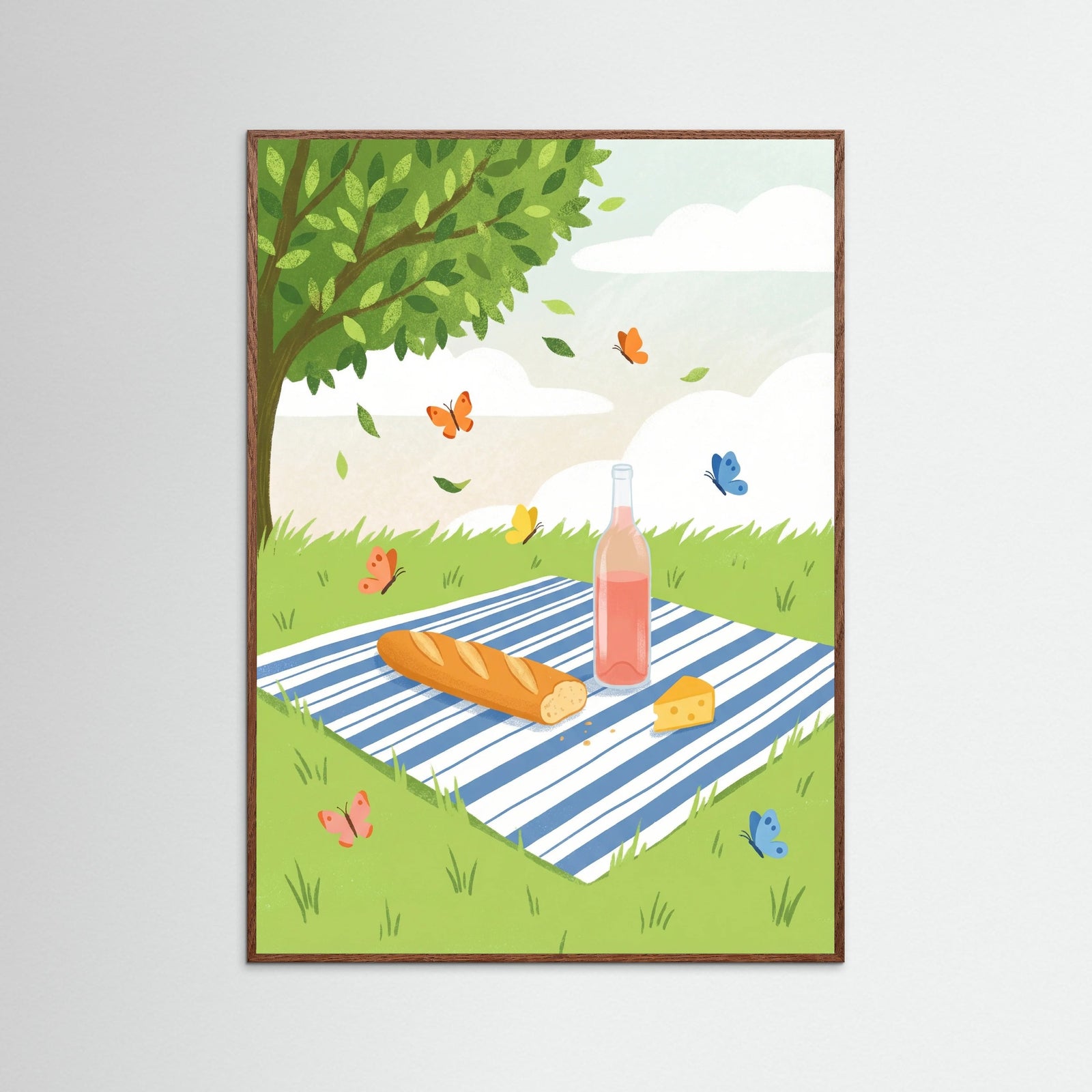 Oak Dark Azure Embrace