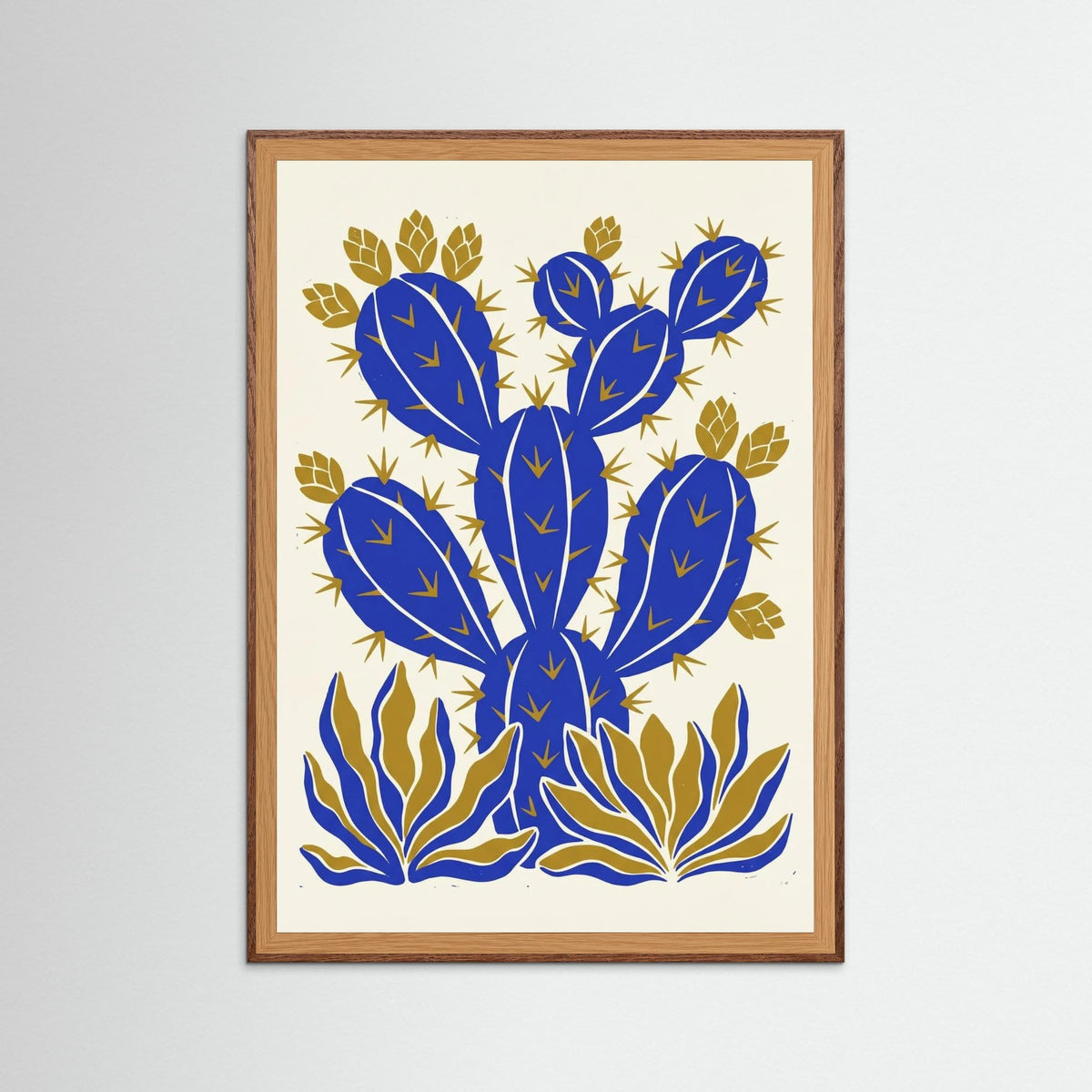 Oak Dark Azure Ochre Blooms