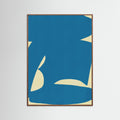 Oak Dark B Cut Out In Blue Poster