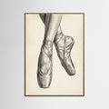 Oak Dark Ballet Dancer Study