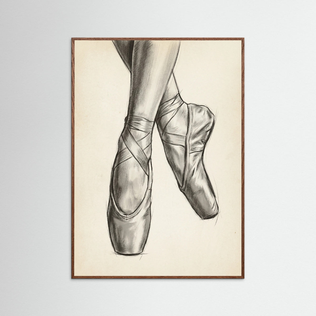 Oak Dark Ballet Dancer Study