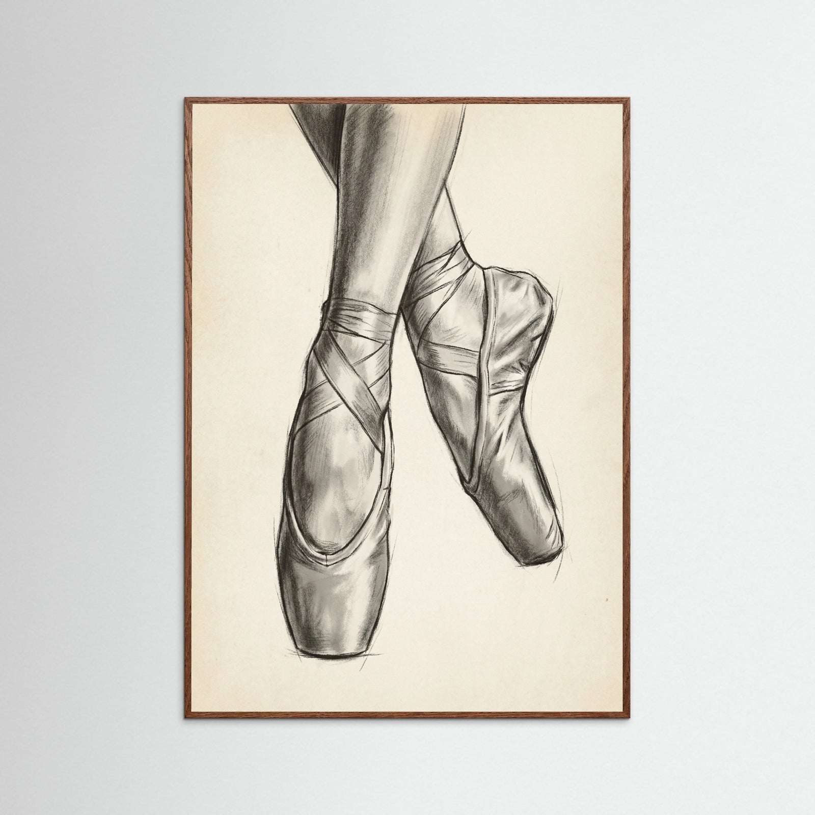 Oak Dark Ballet Dancer Study