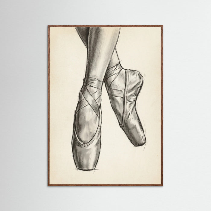 Oak Dark Ballet Dancer Study