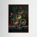 Oak Dark Baroque Floral Opulence