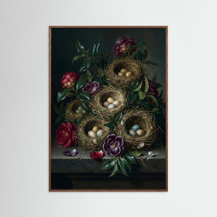 Oak Dark Baroque Floral Opulence