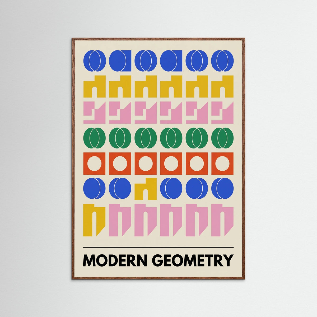 Oak Dark Bauhaus Blooms Grid