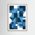 Oak Dark Bauhaus Blue Depths
