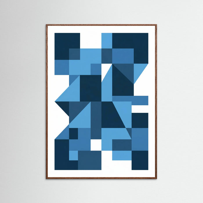 Oak Dark Bauhaus Blue Depths