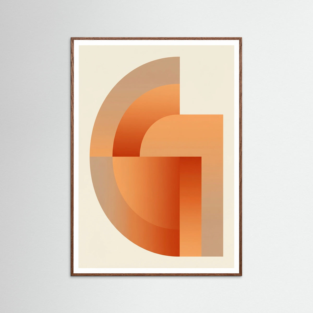 Oak Dark Bauhaus Sunburst