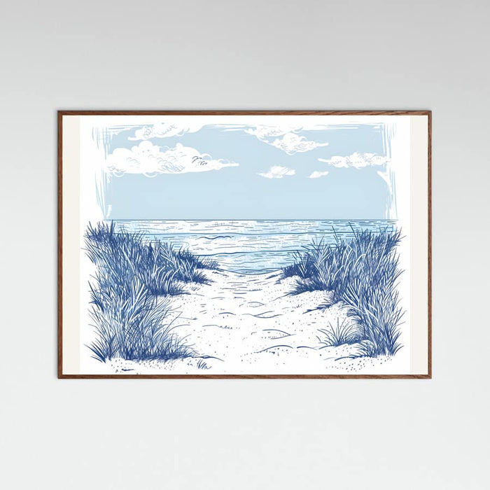 Beach Walk Poster – poster and art print