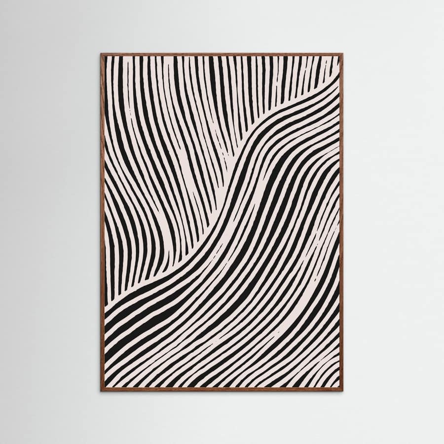 Beige Wave Pattern Poster – poster and art print