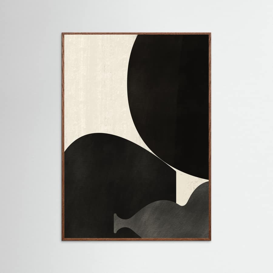 Black Abstract With Texture Poster – poster and art print