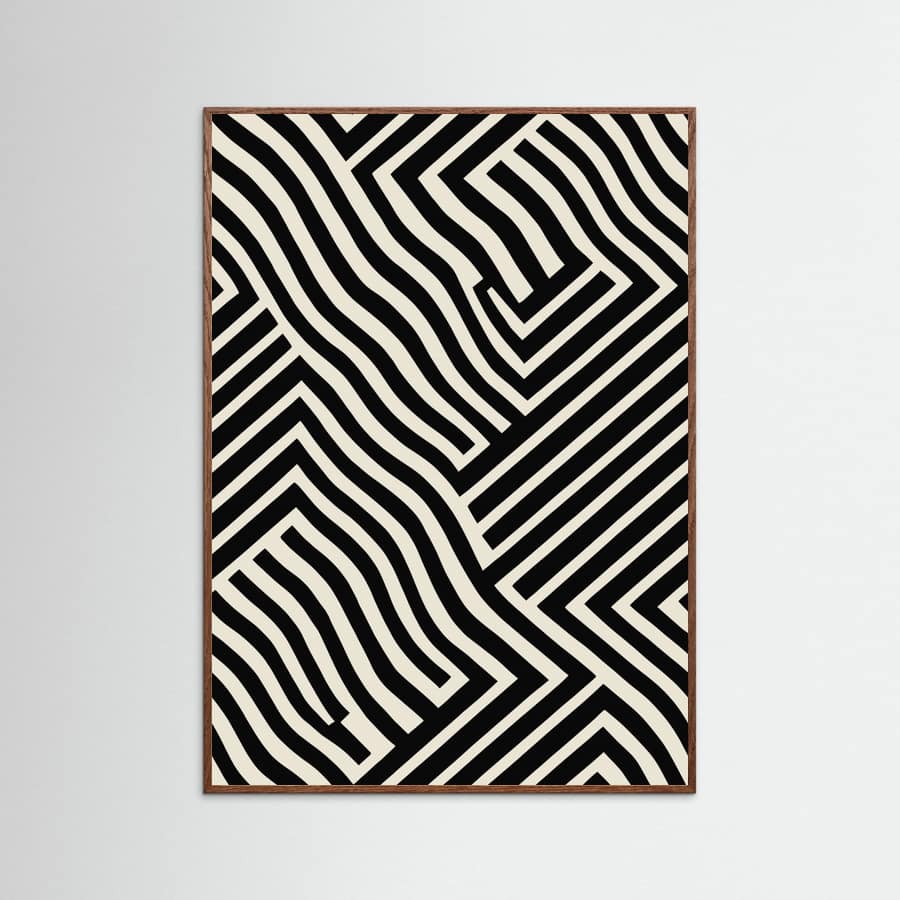 Black And White Poster – plakat og kunsttryk