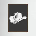 Black Cowboy Hat Poster – plakat og kunsttryk