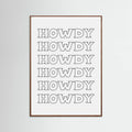 Black Howdy -juliste – juliste ja taidepainatus