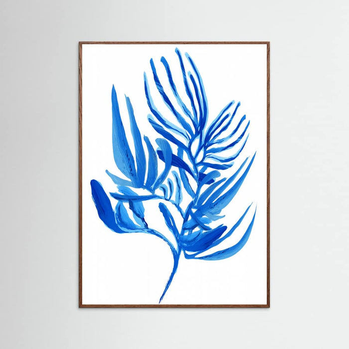 Blue Aquatic Plant Poster 6 – poster and art print