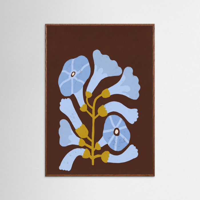 Oak Dark Blue Botanical Bloom