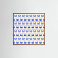 Poster Blue Crabs Nautical Pattern – poster e stampa artistica