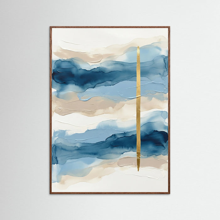 Blue Horizon Blocks – póster e impresión artística