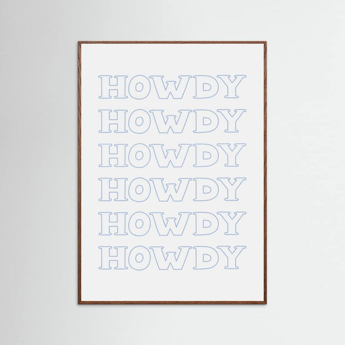 Plakat Blue Howdy – plakat i druk artystyczny