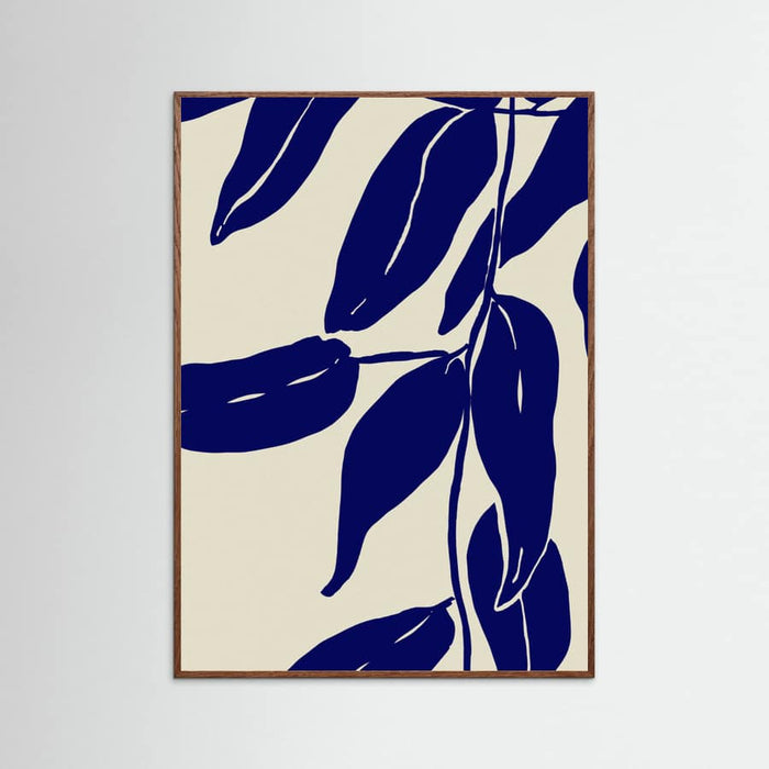 Blue Leafs Poster – poster and art print