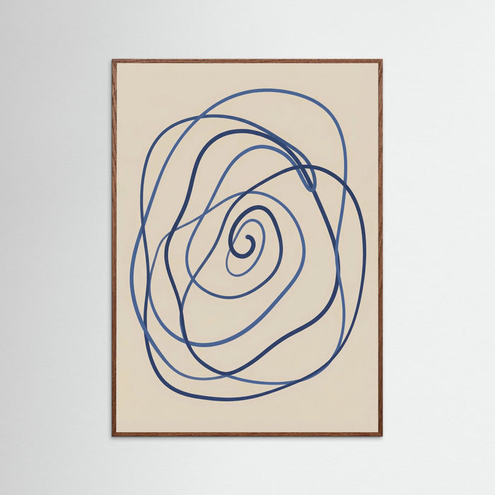 Oak Dark Blue Meander