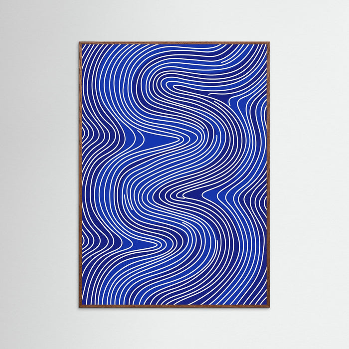 Oak Dark Blue Rhythm