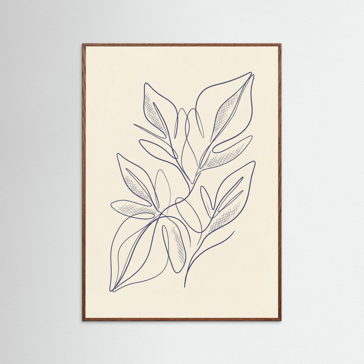 Oak Dark Blue Still Contemplation