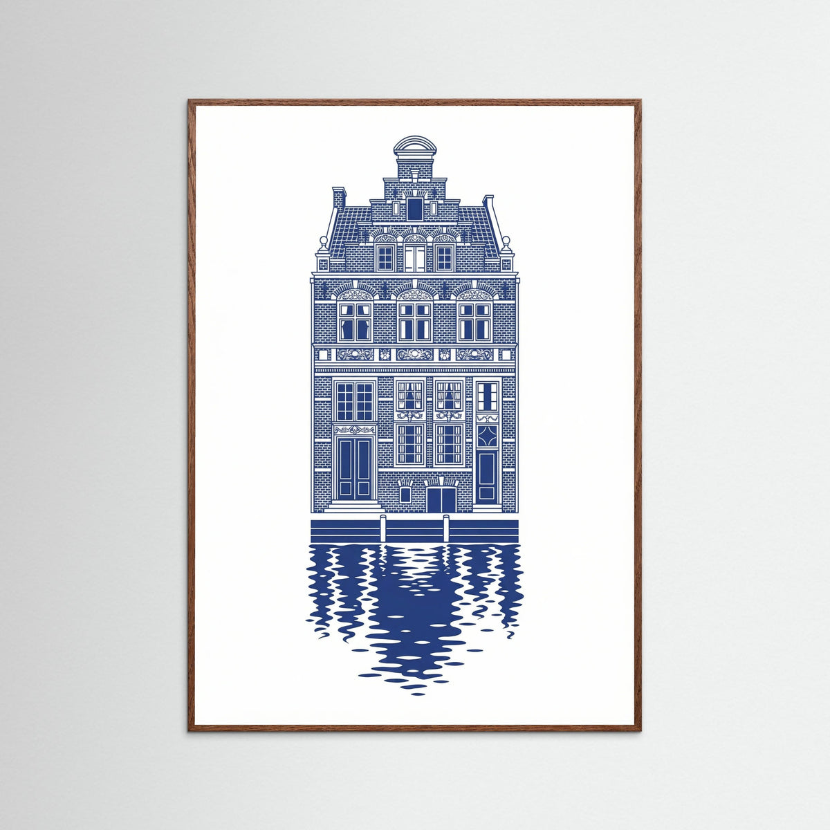 Oak Dark Blue Urban Sketch