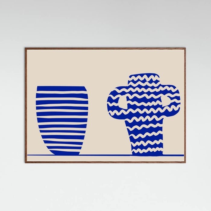 Blue Vases Poster – poster and art print