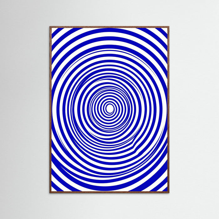 Oak Dark Blue Wave Bauhaus