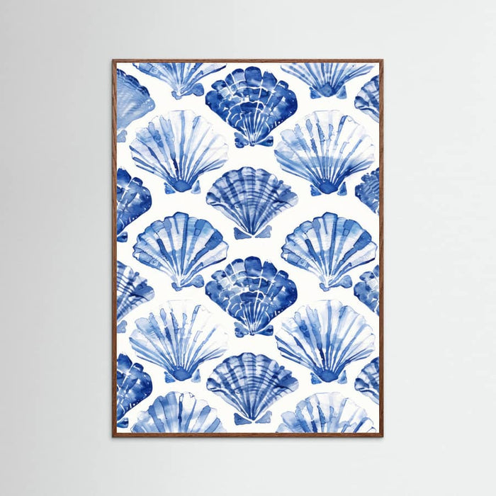 Blueshellpattern Poster – Poster und Kunstdruck