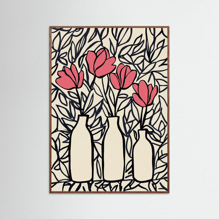 Oak Dark Blushing Bloom Trio