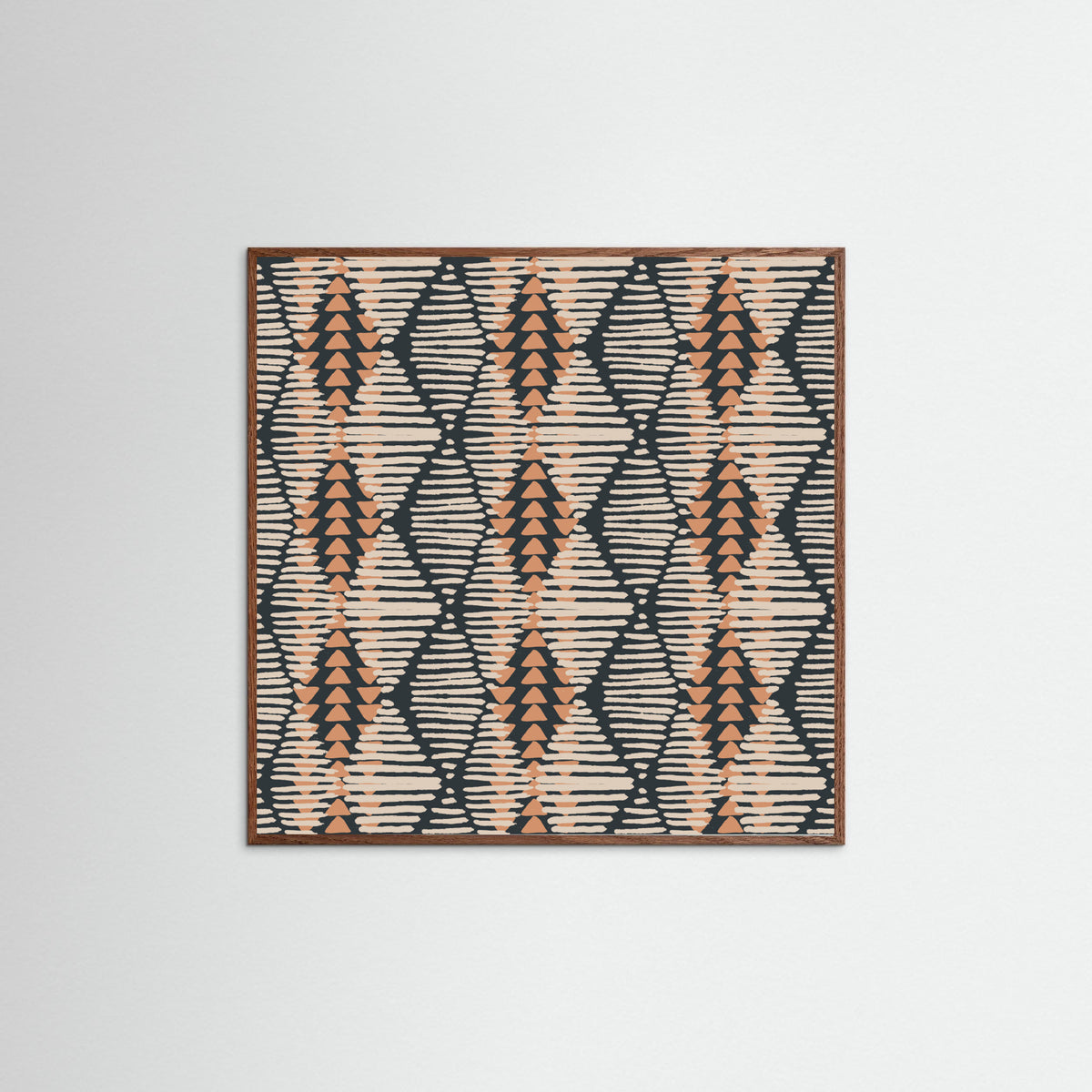 Oak Dark Boho Lines Poster