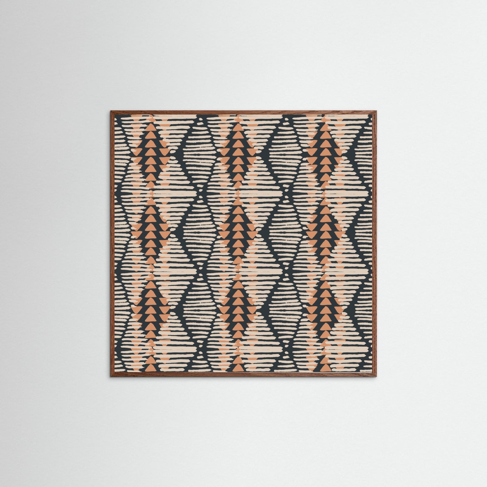 Oak Dark Boho Lines Poster