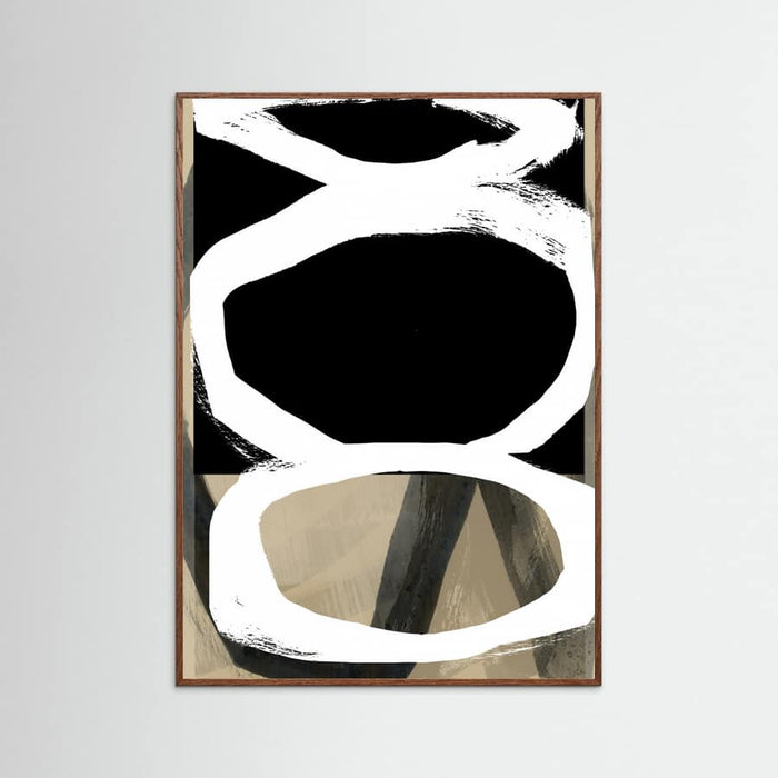 Bold Black On White No4 Poster – plakat og kunsttryk