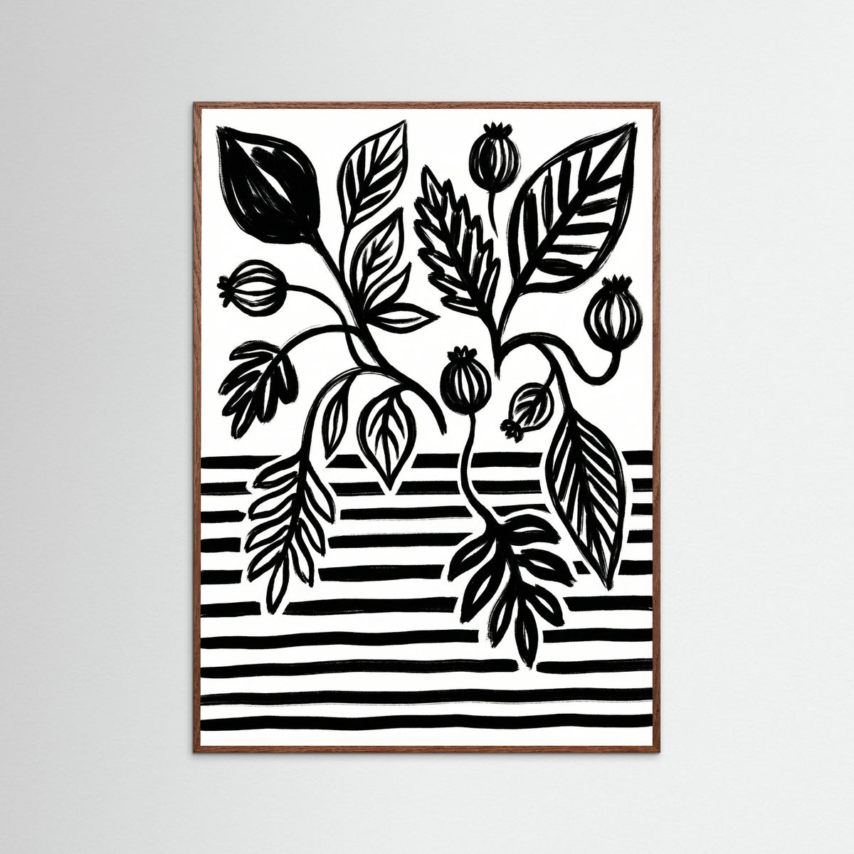 Oak Dark Bold Bloom Still Life